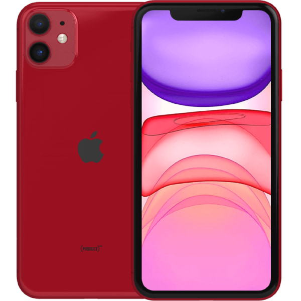iPhone 11 Red 128 GB Klass A 100% batteri (refurbished)
