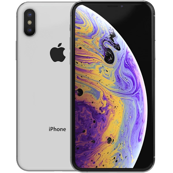 iPhone XS Silver 64 GB Klass B 100% batteri (refurbished)