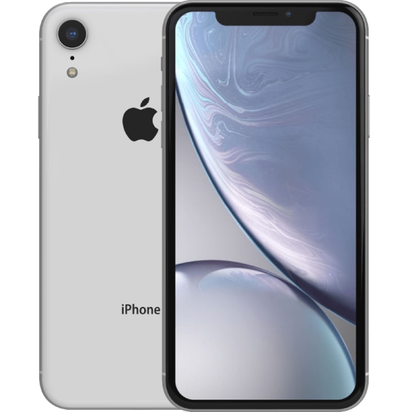 iPhone XR White 64 GB Klass A 100% batteri (refurbished)