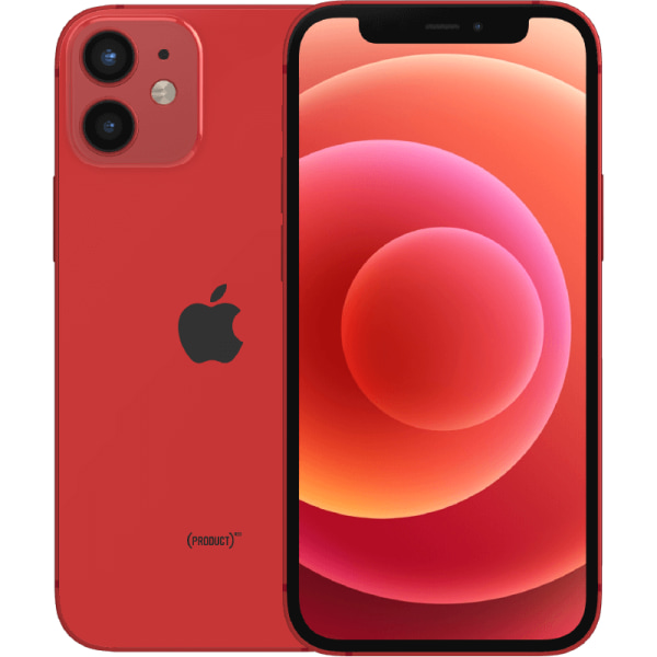 iPhone 12 mini Red 256 GB Klass B 100% batteri (refurbished)