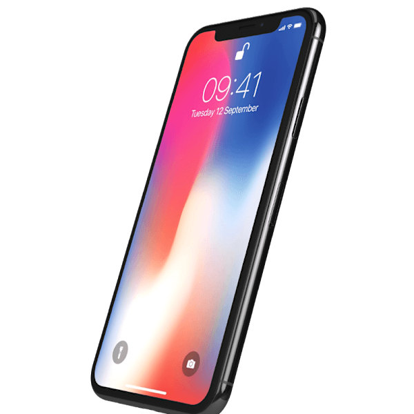 iPhone X Space Grey 256 GB Klass B 100% batteri (refurbished)