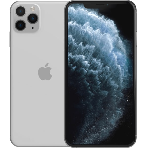 iPhone 11 Pro Max Silver 512 GB Klass A 100% batteri (refurbished)