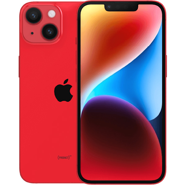 iPhone 14 Red 256 GB Klass C 100% batteri (refurbished)