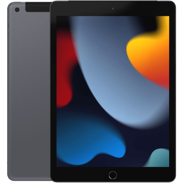 iPad 10,2 9:e gen (2021) Space Gray 64 GB Wifi + Cellular Klass B (refurbished)