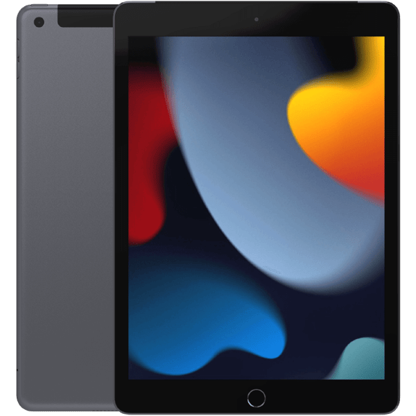 iPad 10,2 9:e gen (2021) Space Gray 64 GB Wifi Klass B Nytt batteri (refurbished)