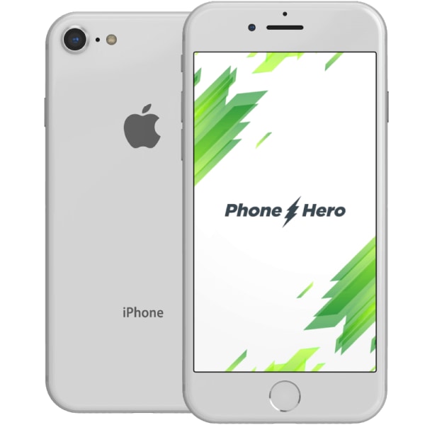 iPhone 8 Silver 64 GB Klass A 100% batteri (refurbished)