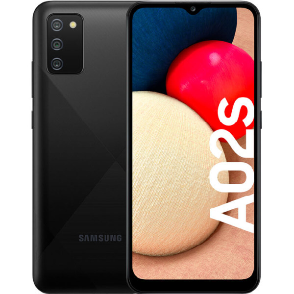 Samsung  Galaxy A02s Black 32 GB Klass B (refurbished)