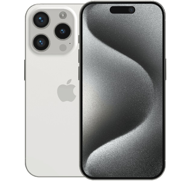 Apple iPhone 15 Pro White Titanium 1 TB Klass B (refurbished)