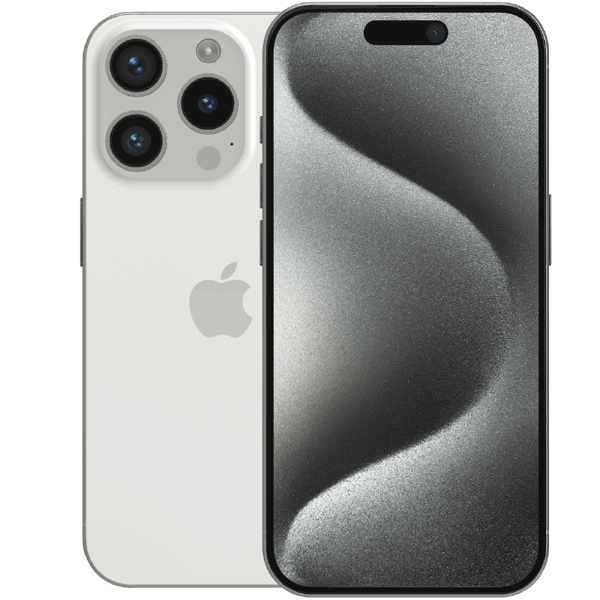 Apple iPhone 15 Pro White Titanium 128 GB Klass C (refurbished)