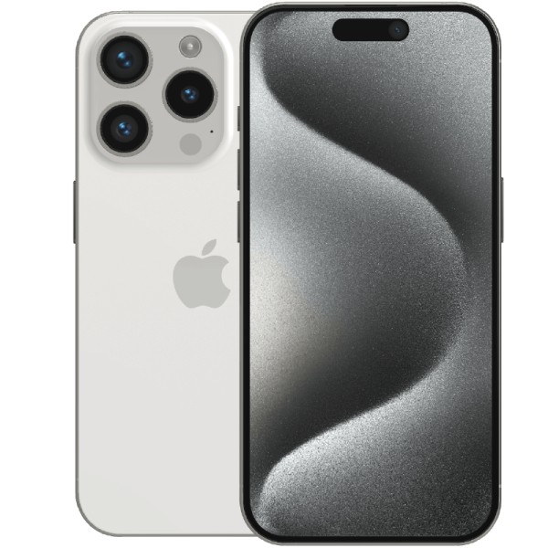 iPhone 15 Pro White Titanium 128 GB Klass A (refurbished)