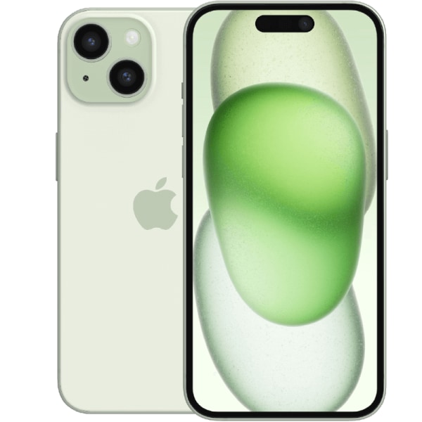 iPhone 15 Green 128 GB Klass A 100% batteri (refurbished)