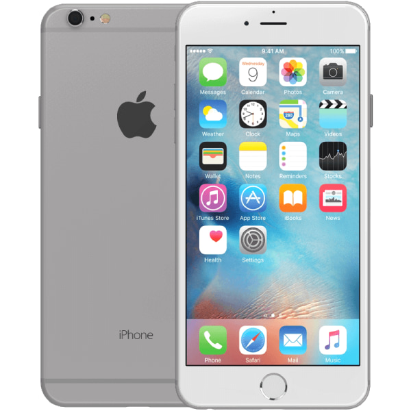 iPhone 6s Silver 64 GB Klass B 100% batteri (refurbished)