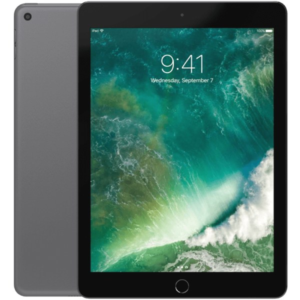 iPad 9,7 5:e gen (2017) Space grey 32 GB WIFI + Cellular Klass A (refurbished)