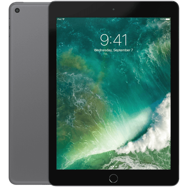 iPad 9,7 5:e gen (2017) Space grey 32 GB WIFI Klass B Nytt batteri (refurbished)