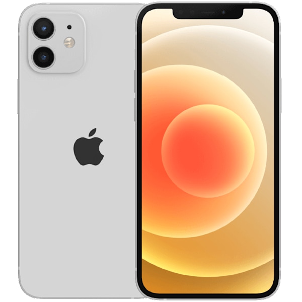 iPhone 12 White 64 GB Klass A 100% batteri (refurbished)