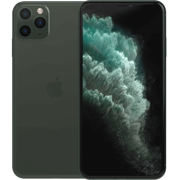 iPhone 11 Pro Max Midnight Green 256 GB Klass B 100% batteri (refurbished)