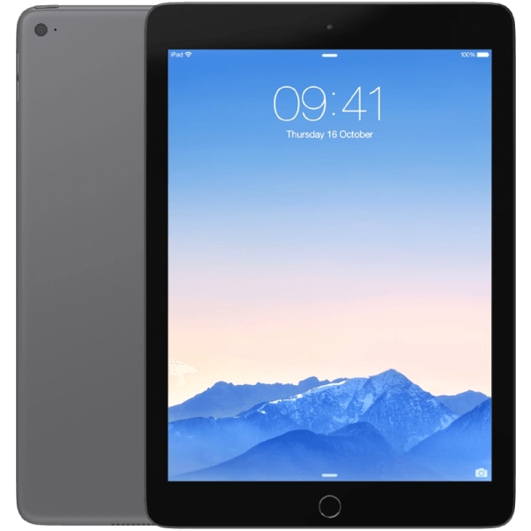 iPad Air 2 Space grey Wifi 16 GB Klass A (refurbished)