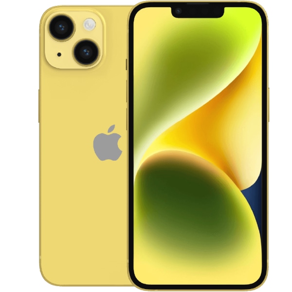 iPhone 14 Yellow 128 GB Klass A 100% batteri (refurbished)