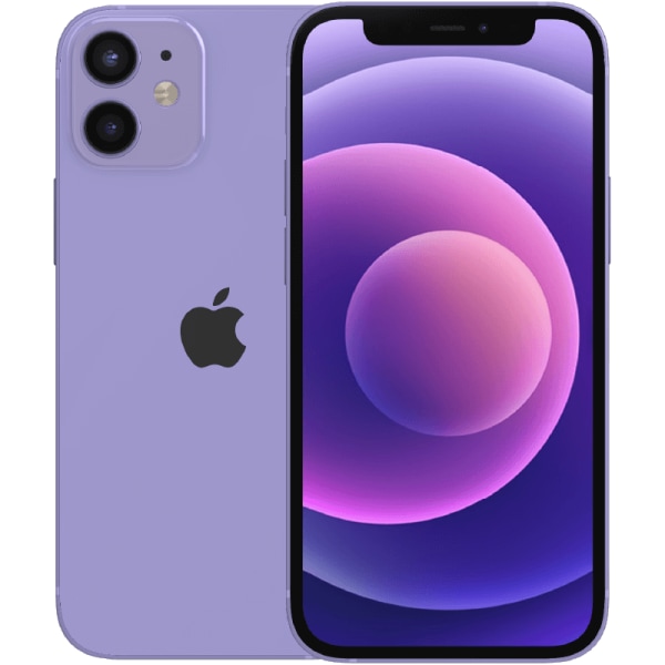 iPhone 12 mini Purple 128 GB Klass A 100% batteri (refurbished)