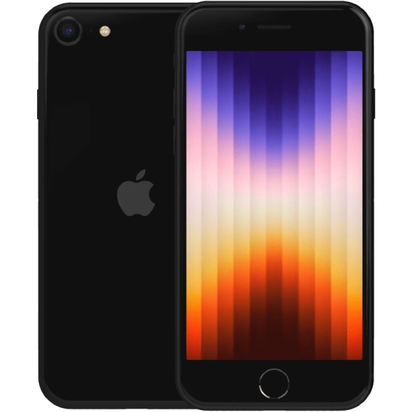 iPhone SE (2022) Midnight 128 GB Klass A 100% batteri (refurbished)