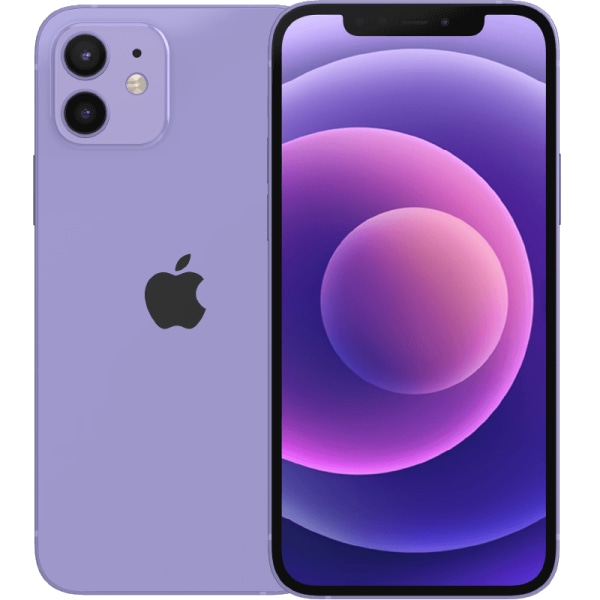 iPhone 12 Purple 128 GB Klass C 100% batteri (refurbished)