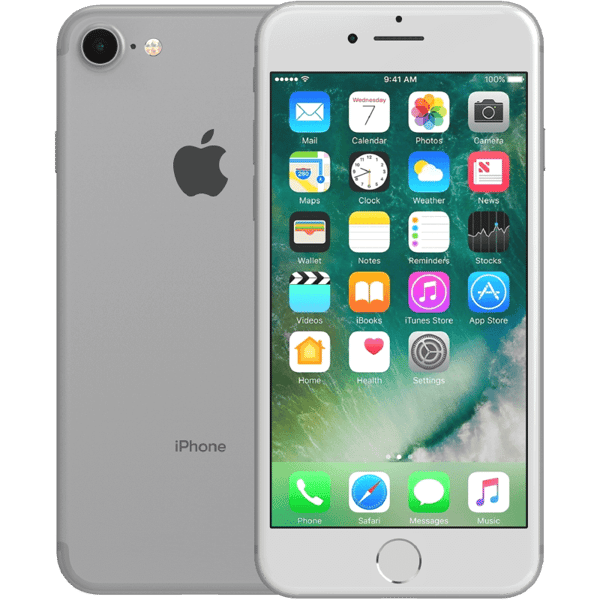 Apple iPhone 7 Silver 128 GB Klass C Nytt batteri (refurbished)