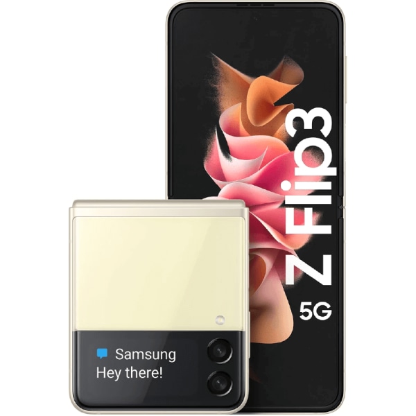 Samsung  Galaxy Z Flip3 5G Cream 128 GB Klass B (refurbished)