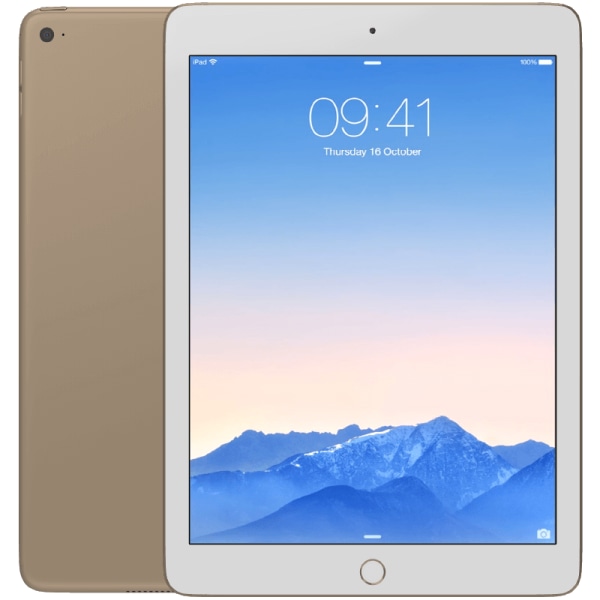 iPad Air 2 Gold WIFI + Cellular 16 GB Klass A (refurbished)