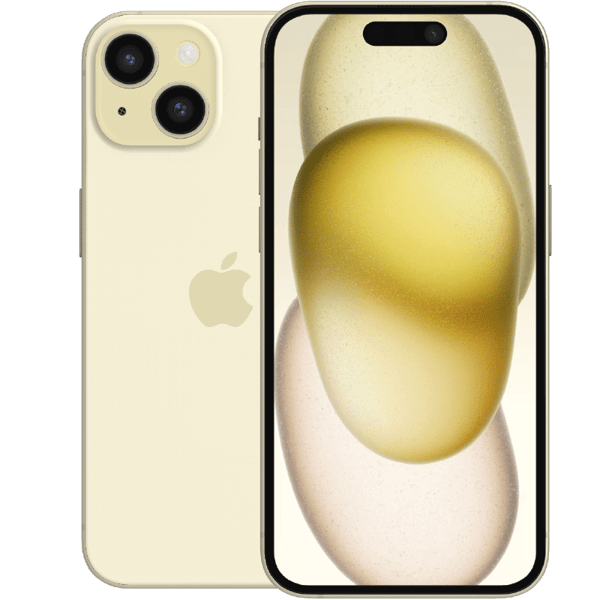 Apple iPhone 15 Yellow 128 GB Klass B (refurbished)