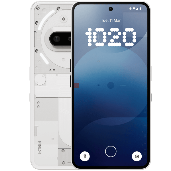 Nothing Phone (3a) White 256 GB + 12 GB RAM Klass A (refurbished)