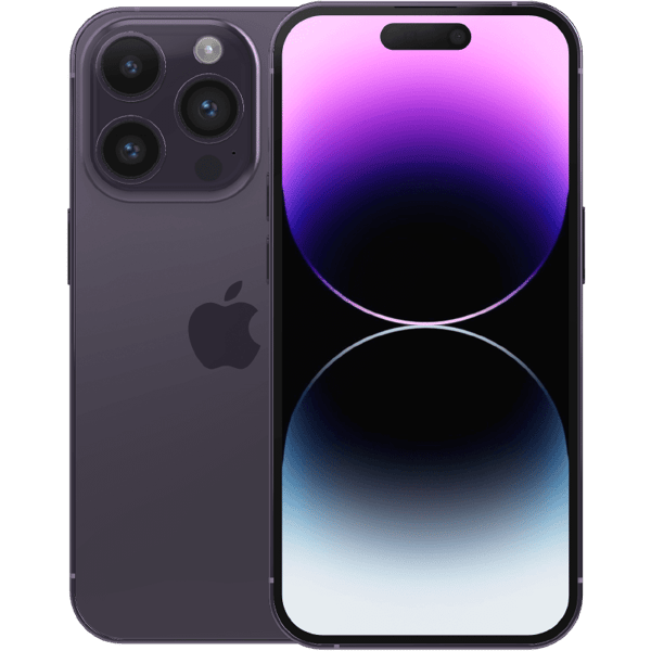 Apple iPhone 14 Pro Deep Purple 128 GB Klass C Nytt batteri (refurbished)