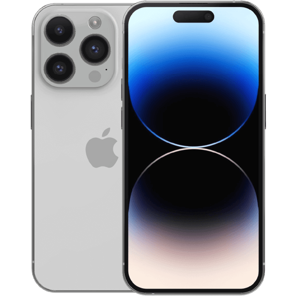 Apple iPhone 14 Pro Silver 128 GB Klass C Nytt batteri (refurbished)