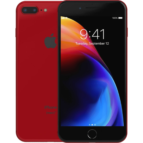 iPhone 8 Plus Red 64 GB Klass B 100% batteri (refurbished)