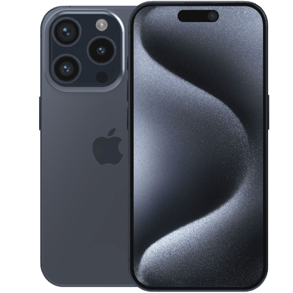 Apple iPhone 15 Pro Blue Titanium 128 GB Klass C Nytt batteri (refurbished)