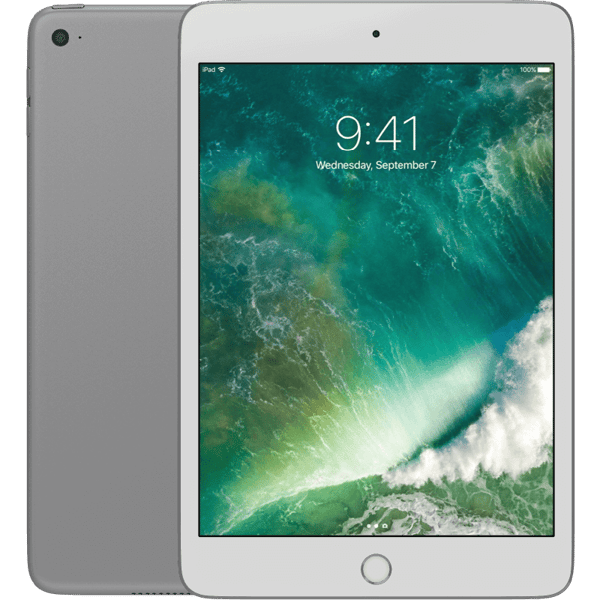 iPad Mini 4 (2015) Silver Wifi 128GB Klass B Nytt batteri (refurbished)