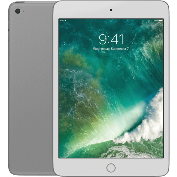 iPad Mini 4 (2015) Silver WIFI + Cellular 128GB Klass B (refurbished)