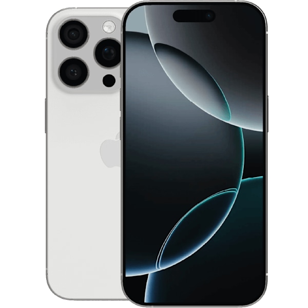 iPhone 16 Pro White Titanium 256 GB Klass A 100% batteri (refurbished)