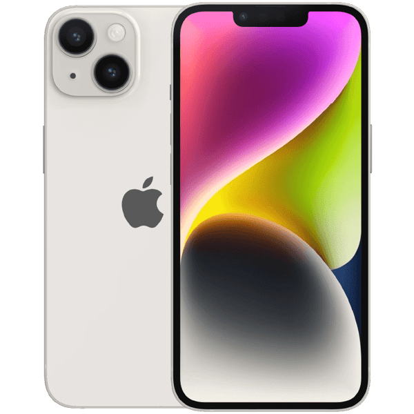 Apple iPhone 14 Starlight 128 GB Klass C Nytt batteri (refurbished)