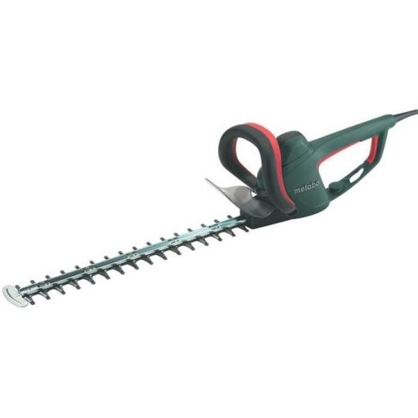 METABO HS 8755 elektrisk häcksax - 560 W - Diamantbladständer - Ergonomiskt handtag Grönt, svart och rött