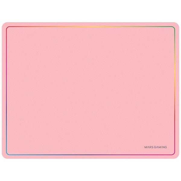 Mars Gaming MMP124, Gaming Mouse Pad 36x26cm, Rainbow Edge, Halkfri bas, Nanotextilyta, Rosa