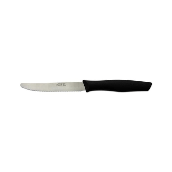 Arcos Nova 188800 bordskniv i Nitrum rostfritt stål och polypropen mango, 11 cm svart blad med lock och