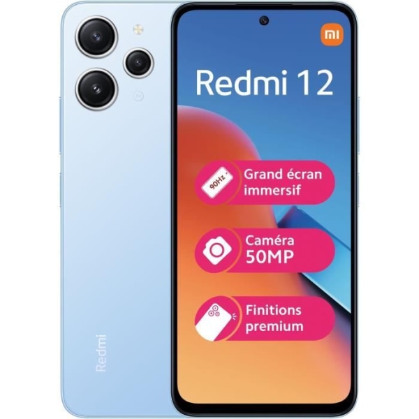 XIAOMI - REDMI 12 - 256GB - 4G - Midnattsblå