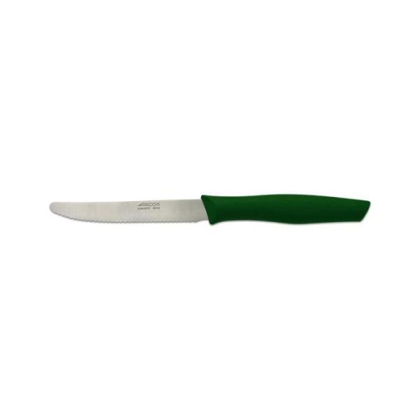 Arcos Nova 188821 bordskniv i Nitrum rostfritt stål och polypropen mango, 11 cm grönt blad med lock och