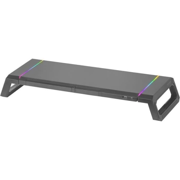 Mars Gaming MGS-One (svart) - Skärmstöd - RGB-bakgrundsbelysning - stöd för mobil-surfplatta - USB-port