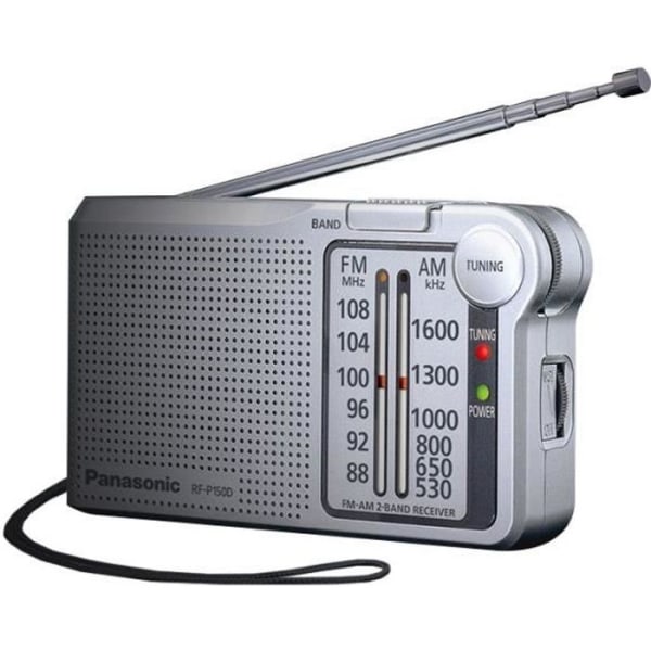 PANASONIC RF-P150DEG Bärbar radio - AM/FM digital radiomottagare - 150mW inbyggd högtalare