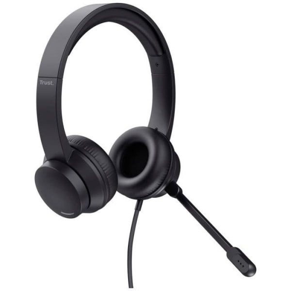 Trust HS-201 Computer Wired Over-Ear Headset Stereo Black