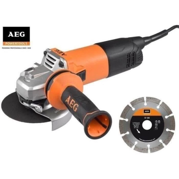 Elkvarn - AEG POWERTOOLS - WS10-125SK - 1000W - 125mm - Metall - Orange