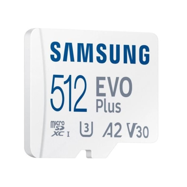 Minneskort Micro SDXC SAMSUNG EVO PLUS 2021 version 512 GB U3 A2 V30 130Mb/s - CM03