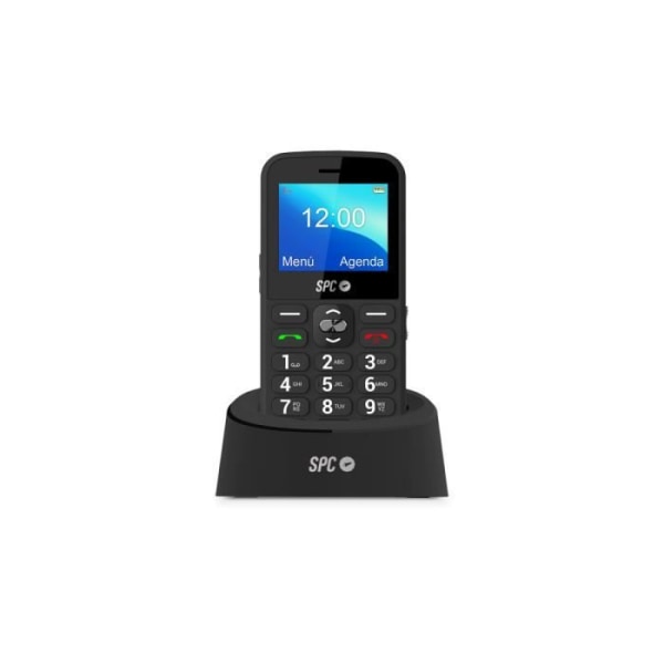 SPC Fortune 2 - Senior mobiltelefon med stora knappar, SOS-knapp, extra hög volym, smarta aviseringar
