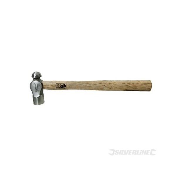 Rund hammare - SILVERLINE - handtag av lövträ - 450 g